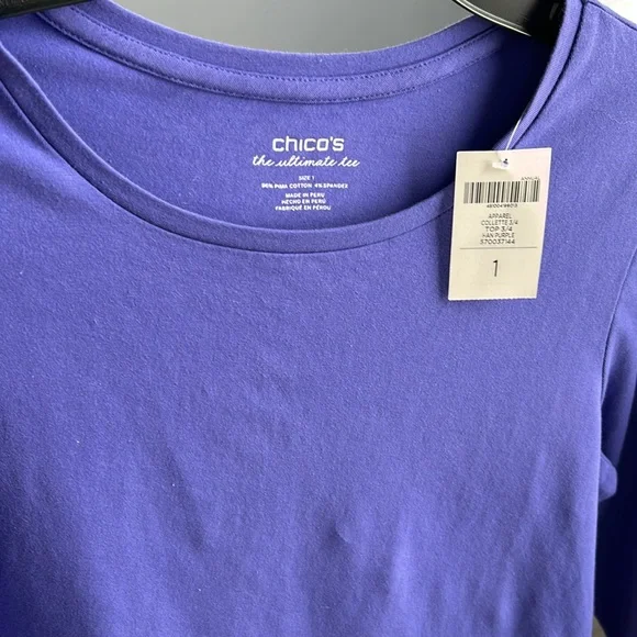 Chico’s the ultimate tea three-quarter sleeves - Picture 5 of 6